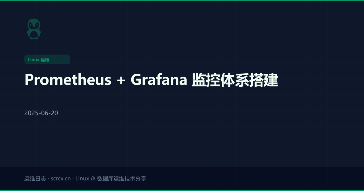 Prometheus + Grafana 监控体系搭建